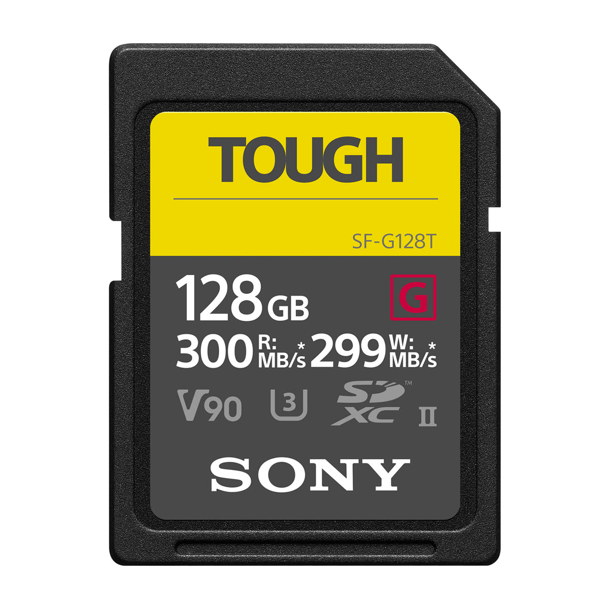 Sony TOUGH SF-G Memoria SDXC de 128GB | UHS-II | V90 | U3 | Clase 10 | 300Mb/s
