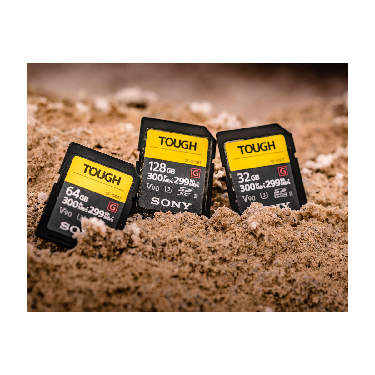 Sony TOUGH SF-G Memoria SDXC de 128GB | UHS-II | V90 | U3 | Clase 10 | 300Mb/s