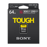 Sony TOUGH SF-G Memoria SDXC de 64GB | UHS-II | V90 | U3 | Clase 10 | 300Mb/s