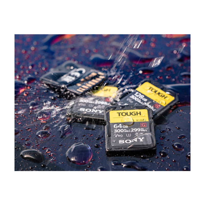 Sony TOUGH SF-G Memoria SDXC de 64GB | UHS-II | V90 | U3 | Clase 10 | 300Mb/s