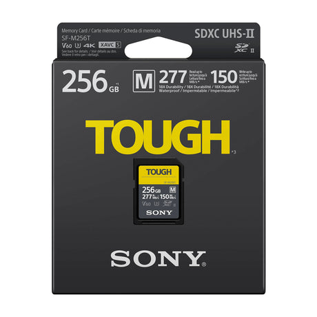 Sony TOUGH SF-M Memoria SDXC de 256GB | UHS-II | V60 | U3 | Clase 10 | 277Mb/s