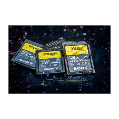 Sony TOUGH SF-M Memoria SDXC de 256GB | UHS-II | V60 | U3 | Clase 10 | 277Mb/s