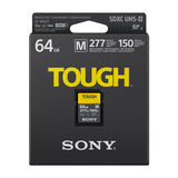 Sony TOUGH SF-M Memoria SDXC de 64GB | UHS-II | V60 | U3 | Clase 10 | 277Mb/s