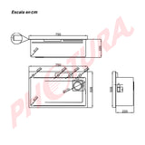 Drija Siena 75 Fregador Moderno de Acero Inoxidable | Sistema Anti Reboso | Enjuagador de Vasos | Dispensador de Jabón