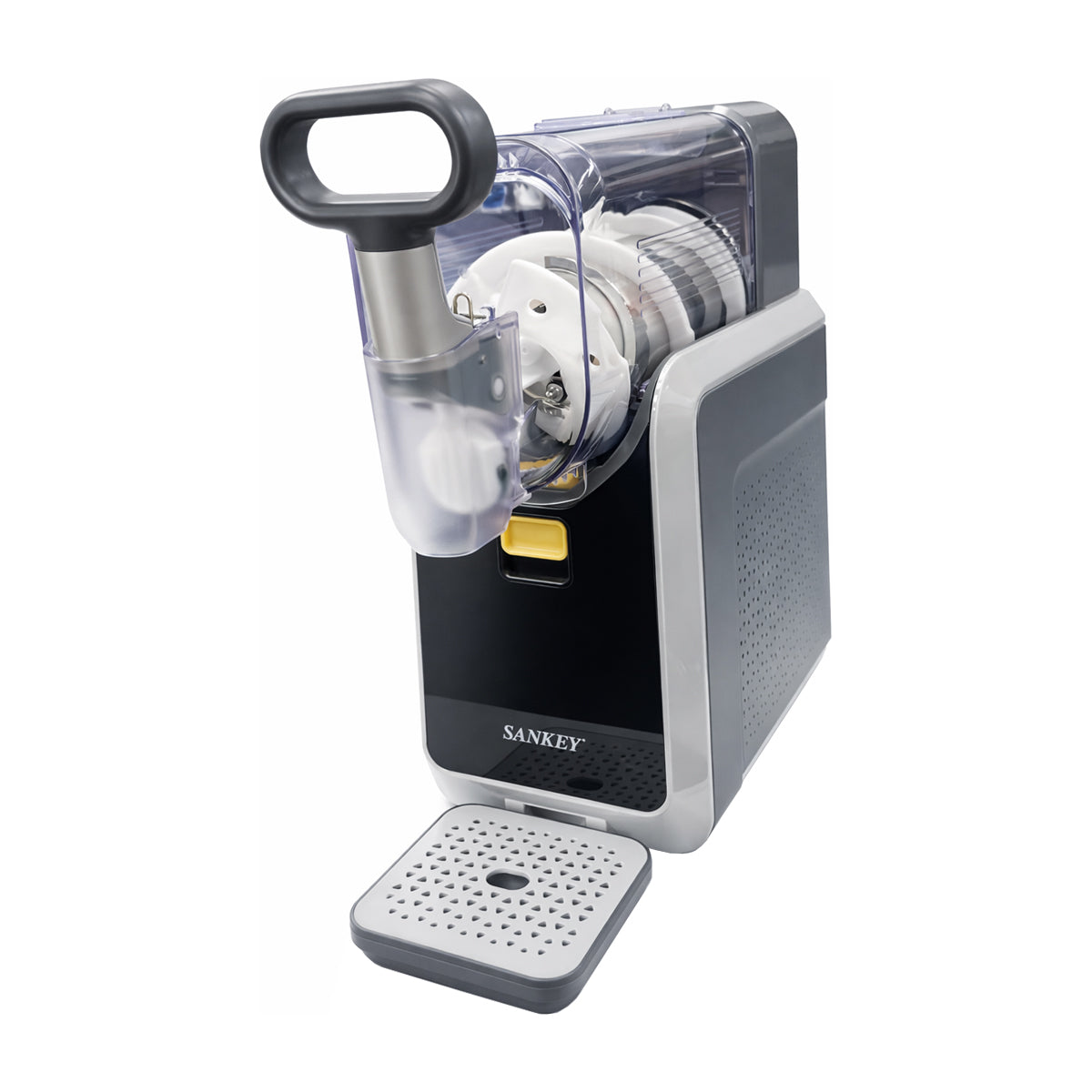 Sankey Máquina para Bebidas Congeladas 3-en-1 | Pantalla Táctil | Mango de Autoservicio | Función de Limpieza | Gris