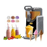 Sankey Máquina para Bebidas Congeladas 3-en-1 | Pantalla Táctil | Mango de Autoservicio | Función de Limpieza | Gris