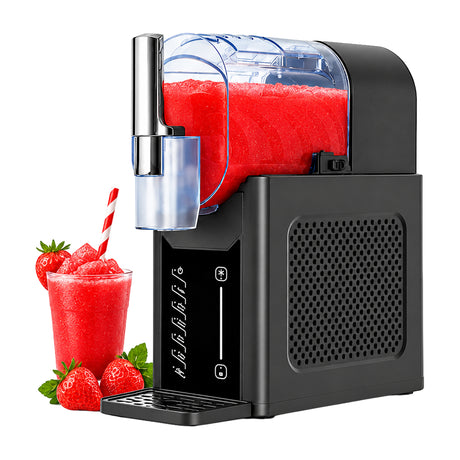 Sankey Máquina para Bebidas Congeladas 3-en-1 | Pantalla Táctil | Mango de Autoservicio | Función de Limpieza | 2L | Gris