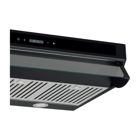 DRIJA Slim Touch 76 Black Extractor de Grasa | Tipo Compacto | 3 Velocidades | Panel Táctil | 1 Filtro de Carbón | 3 Filtros de Acero Inoxidable | 260m3/H | Negro