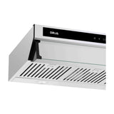 DRIJA Slim Touch 90 Acero Extractor de Grasa | Tipo Compacto | 3 Velocidades | Panel Táctil | 1 Filtro de Carbón | 3 Filtros de acero inoxidable | 260m3/h | Acero