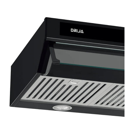 Drija Slim Touch 90 Black Extractor de Grasa | Tipo Compacto | 3 Velocidades | Panel Táctil | 1 Filtro de Carbón | 3 Filtros de acero inoxidable | 260m3/H | Negro