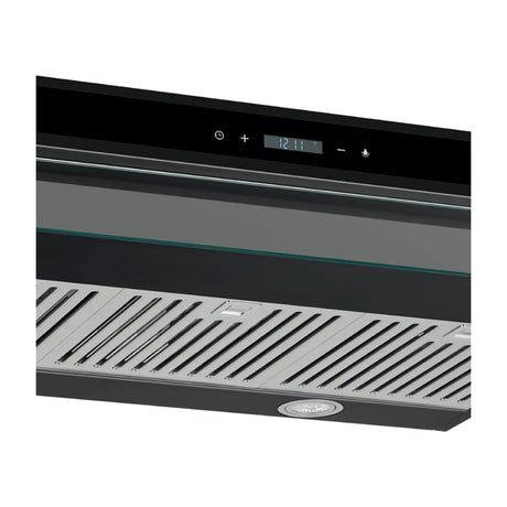DRIJA Slim Touch 90 Black Extractor de Grasa | Tipo Compacto | 3 Velocidades | Panel Táctil | 1 Filtro de Carbón | 3 Filtros de acero inoxidable | 260m3/H | Negro