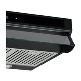 Drija Slim Touch 90 Black Extractor de Grasa | Tipo Compacto | 3 Velocidades | Panel Táctil | 1 Filtro de Carbón | 3 Filtros de acero inoxidable | 260m3/H | Negro