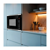 DRIJA Sorrento 25L Black Microondas Empotrable de 900W | 0.9p3 | Cocción Grill | Sistema de Bloqueo Infantil