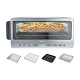 Ninja Flip Horno Eléctrico 8-en-1 | Digital | Freidora de Aire | Convección | Tecnología Oven Crisp | Abatible | 1800W | Plateado