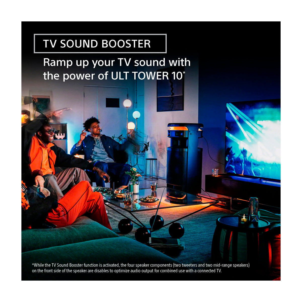 Sony ULT TOWER 10 Equipo de Sonido | LDAC | X-Balanced | Sonido 360° | ULT Bass Boost | Luces LED | Bluetooth