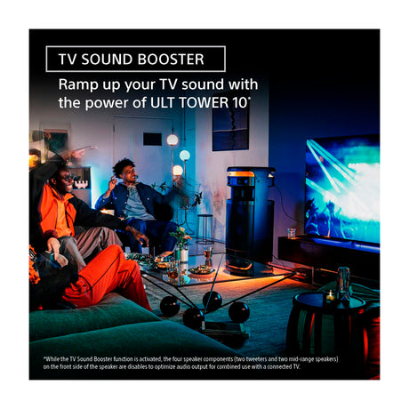 Sony ULT TOWER 10 Equipo de Sonido | LDAC | X-Balanced | Sonido 360° | ULT Bass Boost | Luces LED | Bluetooth