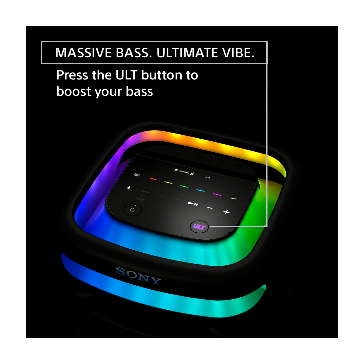 Sony ULT TOWER 10 Equipo de Sonido | LDAC | X-Balanced | Sonido 360° | ULT Bass Boost | Luces LED | Bluetooth
