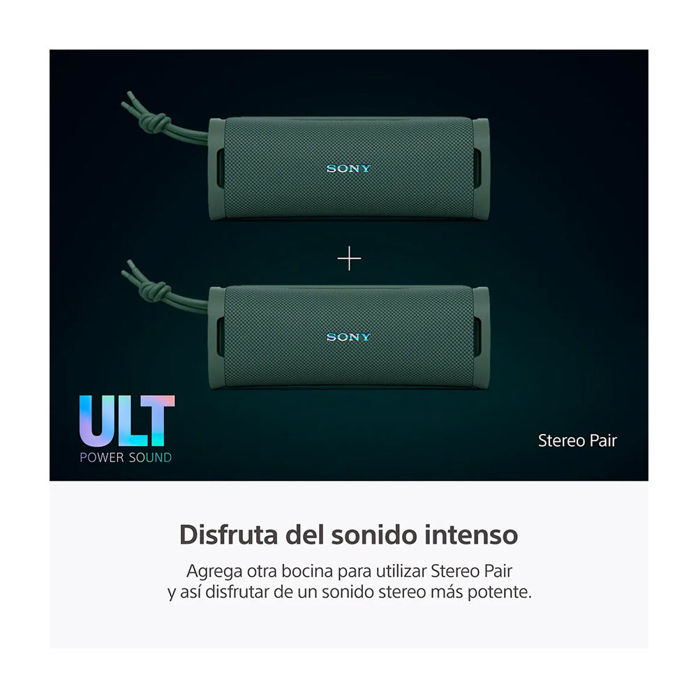 Sony ULT FIELD 1 Bocina Portátil Bluetooth Waterproof | ULT Bass | 12H | IP67 | Verde