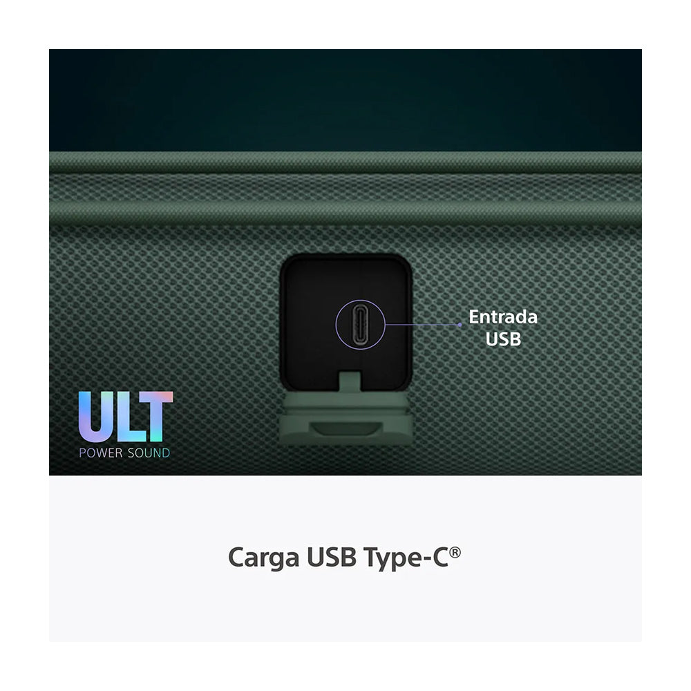 Sony ULT FIELD 1 Bocina Portátil Bluetooth Waterproof | ULT Bass | 12H | IP67 | Verde