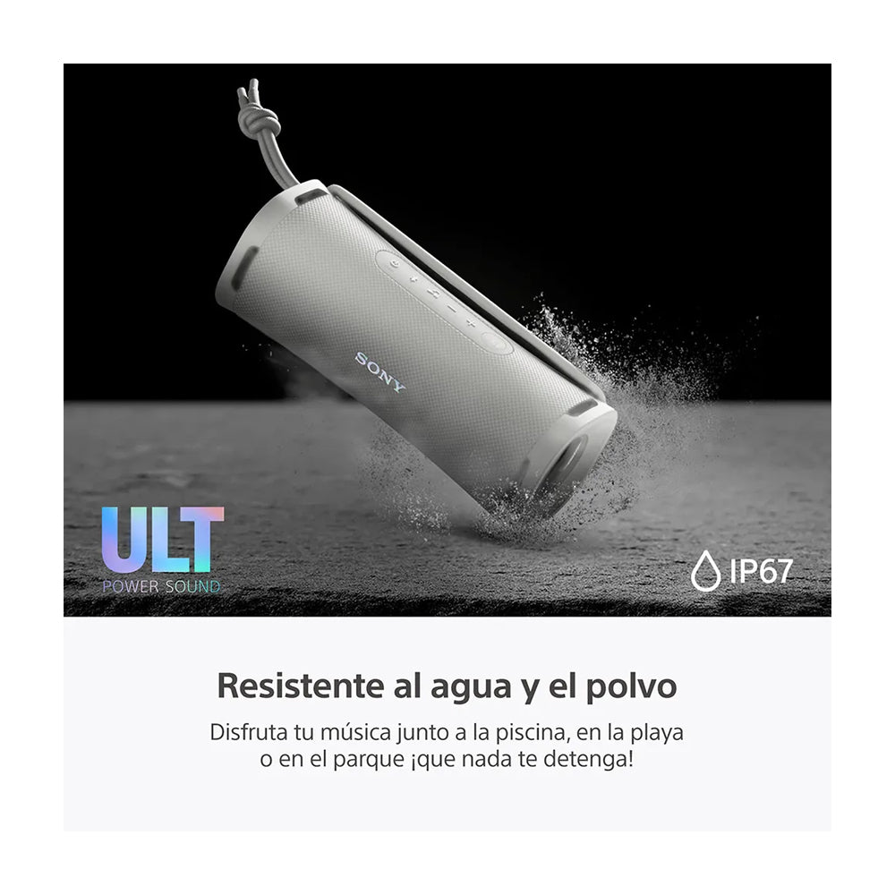 Sony ULT FIELD 1 Bocina Portátil Bluetooth Waterproof | ULT Bass | 12H | IP67 | Blanco