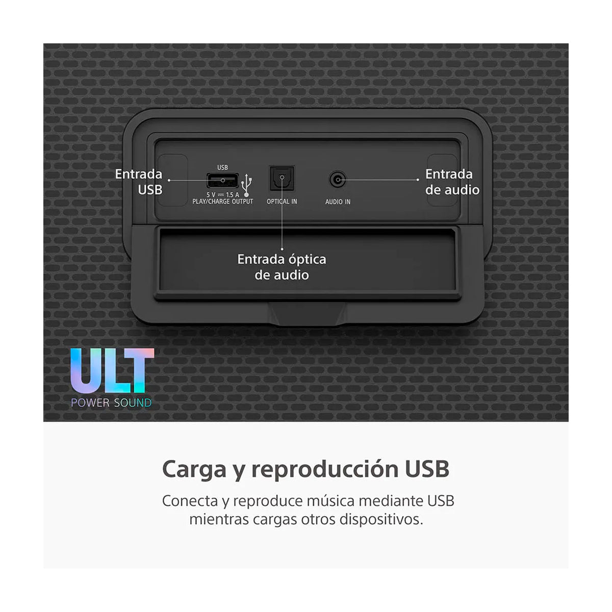 Sony ULT TOWER 9AC Equipo de Sonido | LDAC | X-Balanced | Sonido 360° | ULT Bass Boost | Luces LED | Bluetooth