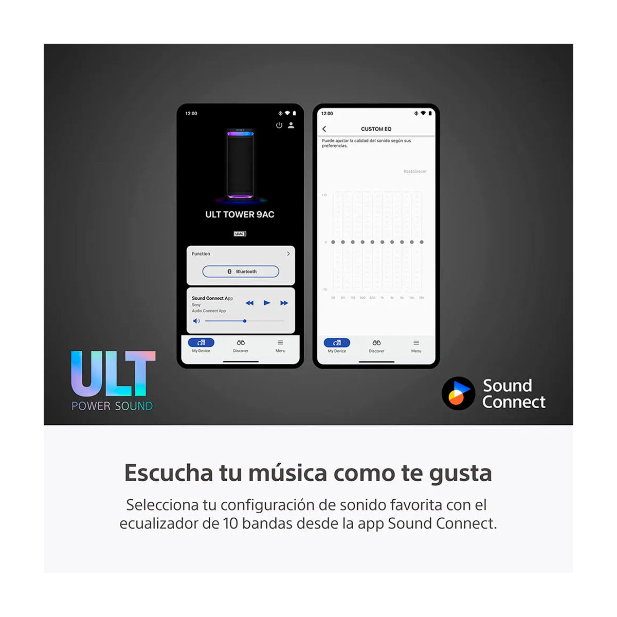 Sony ULT TOWER 9AC Equipo de Sonido | LDAC | X-Balanced | Sonido 360° | ULT Bass Boost | Luces LED | Bluetooth