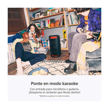 Sony XV500 Bocina Portátil Bluetooth | Mega Bass | Luces | 25H | Negro