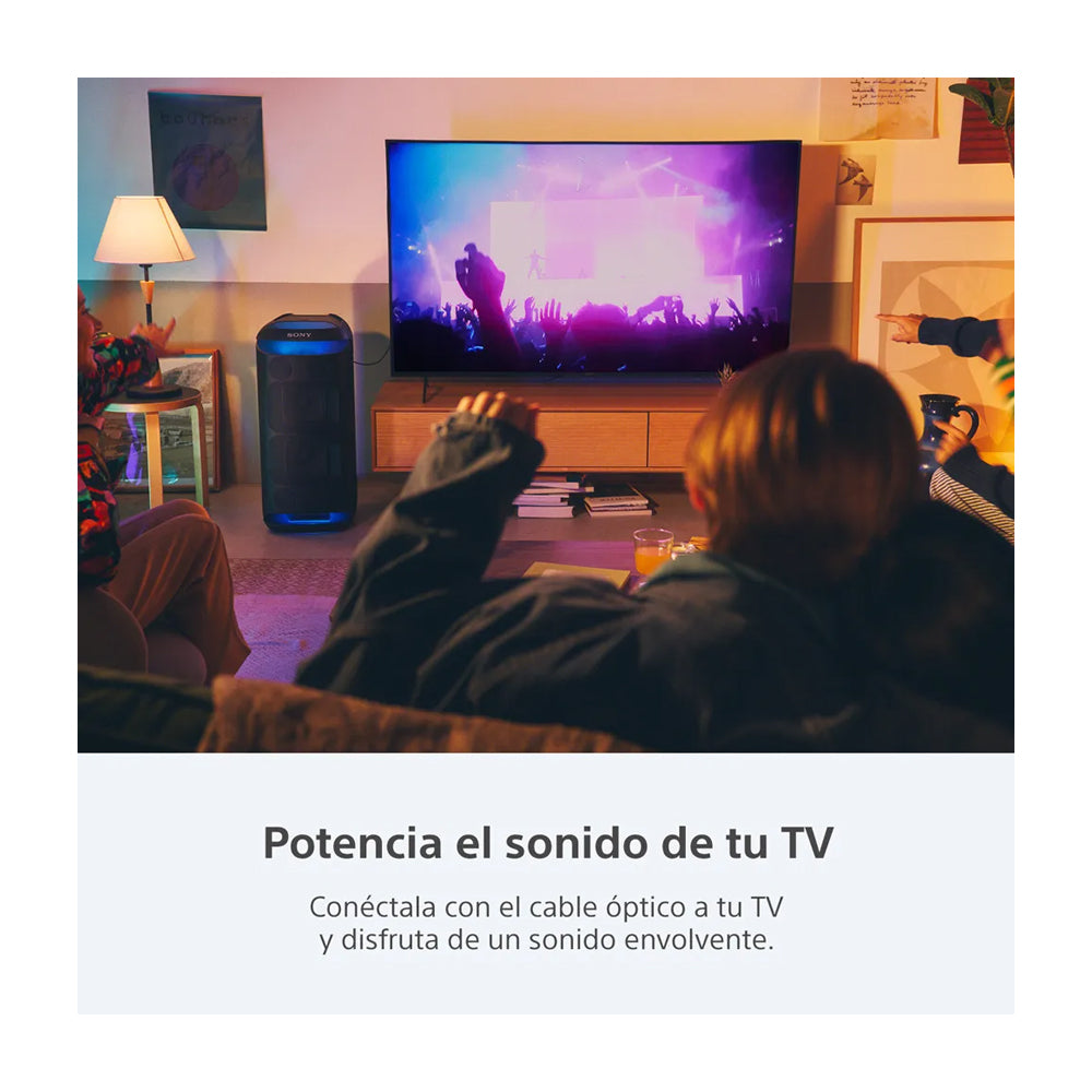 Sony XV800 Bocina Portátil Bluetooth | Mega Bass | Luces | 25H | Negro