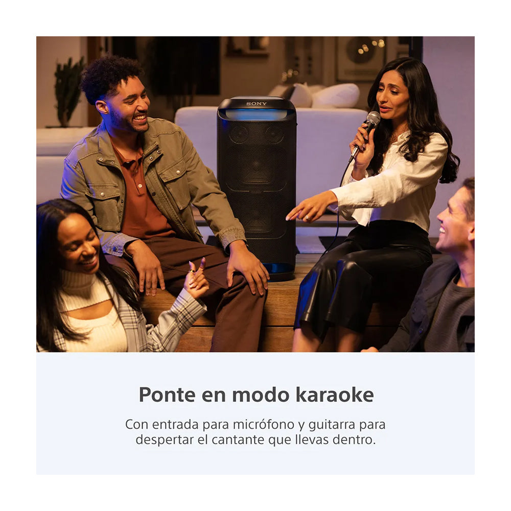 Sony XV800 Bocina Portátil Bluetooth | Mega Bass | Luces | 25H | Negro