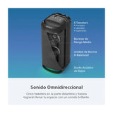 Sony XV800 Bocina Portátil Bluetooth | Mega Bass | Luces | 25H | Negro