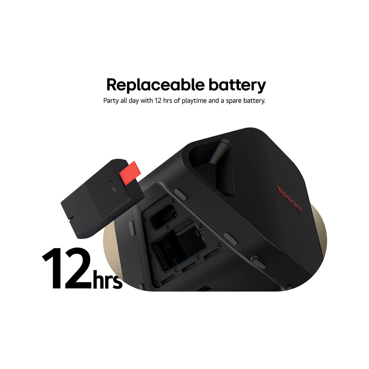 LG XBOOM Stage 301 Bocina Portátil Bluetooth | Auracast | Iluminación | Karaoke | 12H | IPX4 | Negro