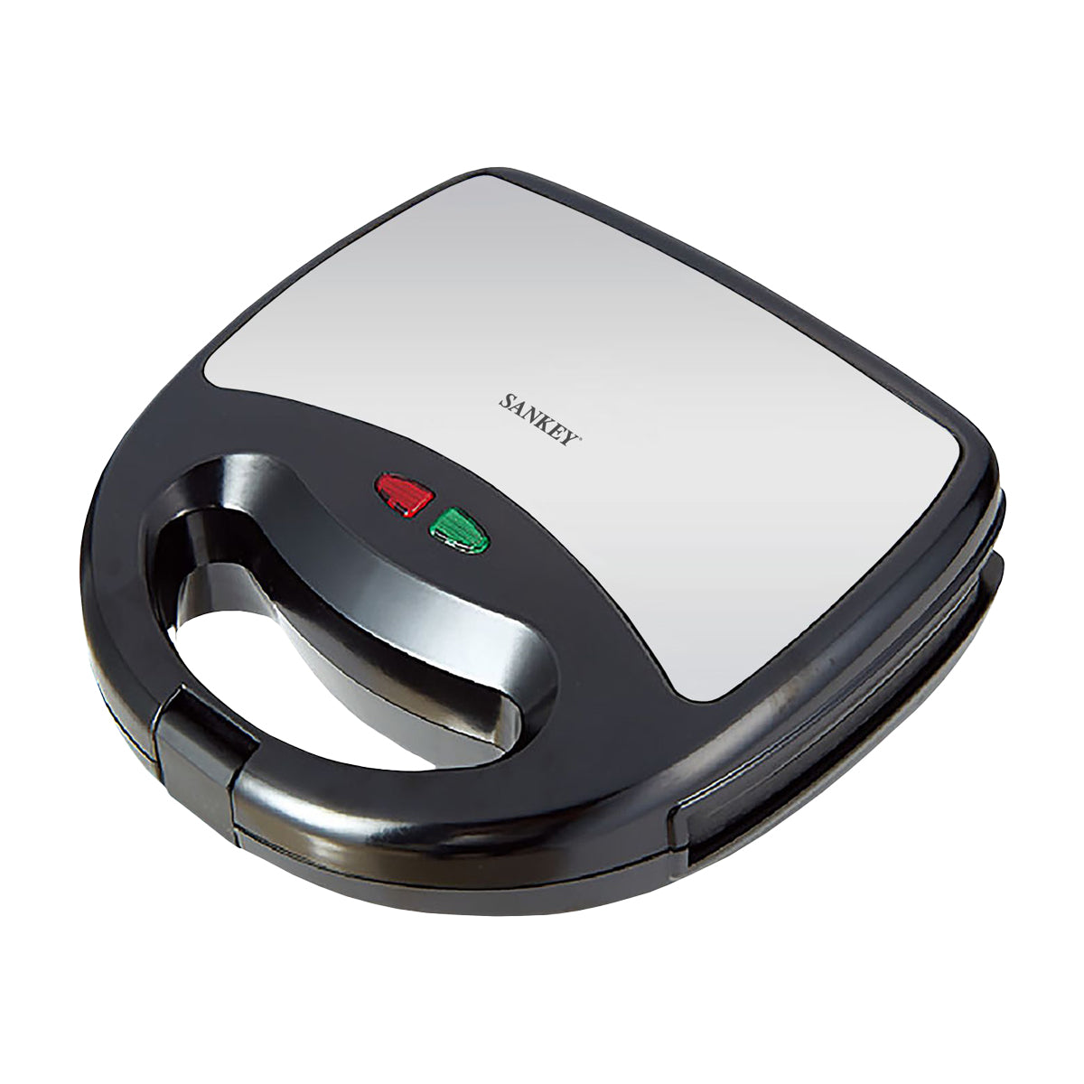 Sankey Sandwichera | Antiadherente | Mango con Aislamiento Térmico | Negro Plateado