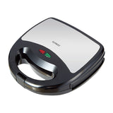 Sankey Sandwichera | Antiadherente | Mango con Aislamiento Térmico | Negro Plateado