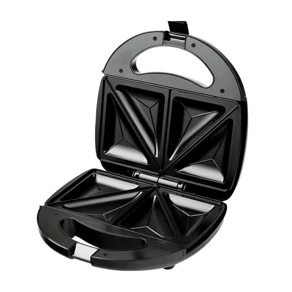 Sankey Sandwichera | Antiadherente | Mango con Aislamiento Térmico | Negro Plateado