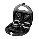 Sankey Sandwichera | Antiadherente | Mango con Aislamiento Térmico | Negro Plateado