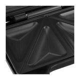 Sankey Sandwichera | Antiadherente | Mango con Aislamiento Térmico | Negro Plateado