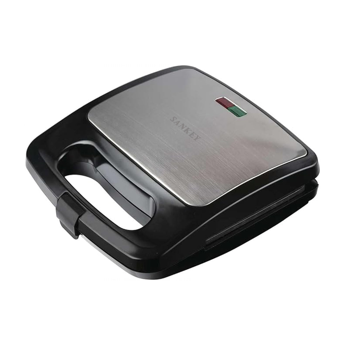 Sankey Sandwichera | Antiadherente | Mango con Aislamiento Térmico | Negro Plateado