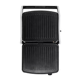 Sankey Sandwichera Panini Grill | Tapa Flotante Ajustable | Regulador de Temperatura | 1500W | Negro Plateado