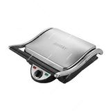 Sankey Sandwichera Panini Grill | Tapa Flotante Ajustable | 1500W | Negro Plateado