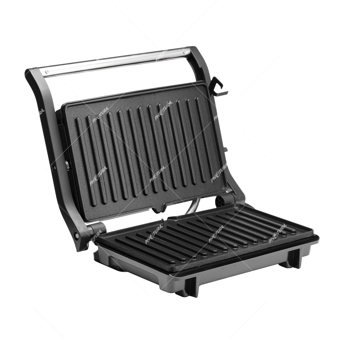 Sankey Sandwichera Panini Grill | Antiadherente | Mango con Aislamiento Térmico | 750W | Negro