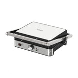 Sankey Sandwichera Panini Grill | Antiadherente | Mango con Aislamiento Térmico | 1500W | Plateado