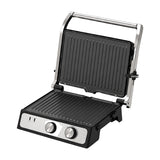 Sankey Sandwichera Panini Grill | Antiadherente | Mango con Aislamiento Térmico | 1500W | Plateado