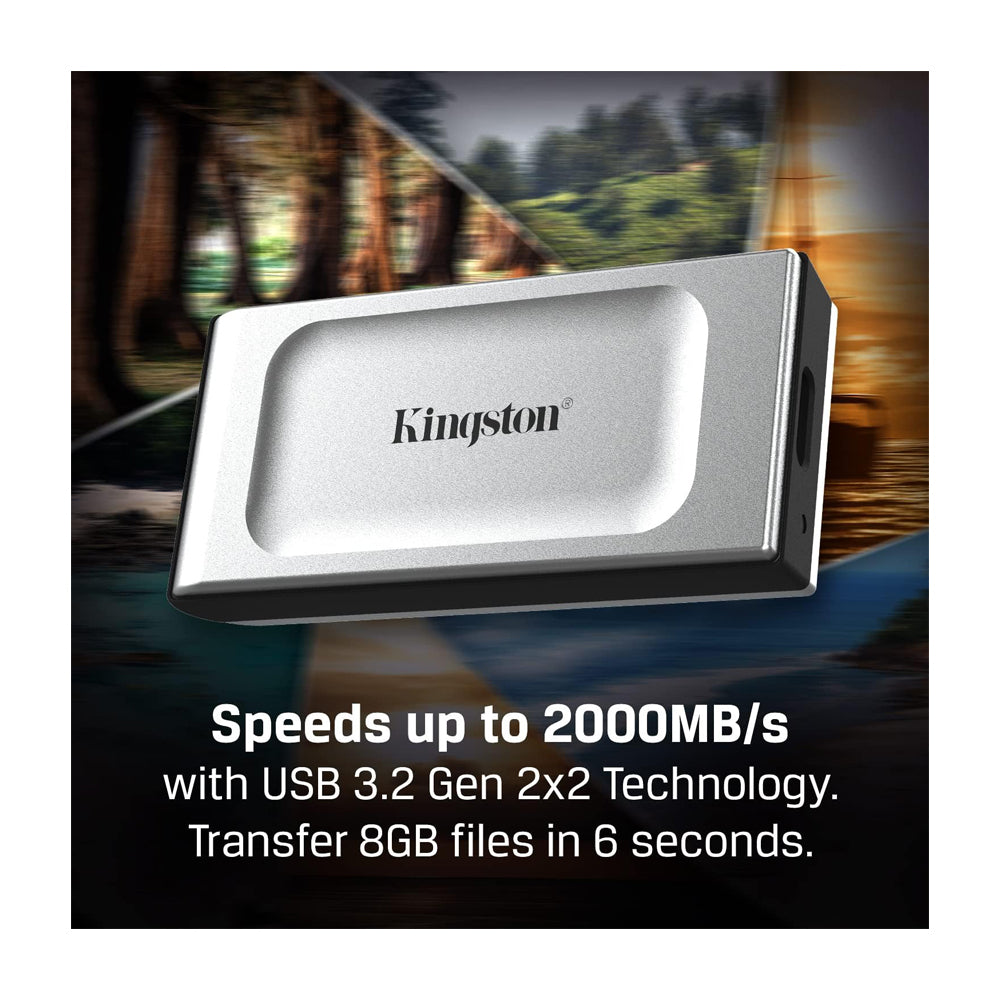 Kingston Disco Duro Externo SSD | USB 3.2 2x2 de 2TB