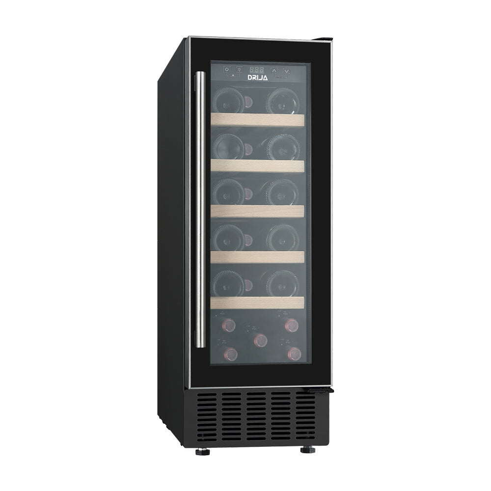Drija Syrah 20 Vinera Empotrable de Compresor de 20 Botellas | Rejillas de Madera Deslizables