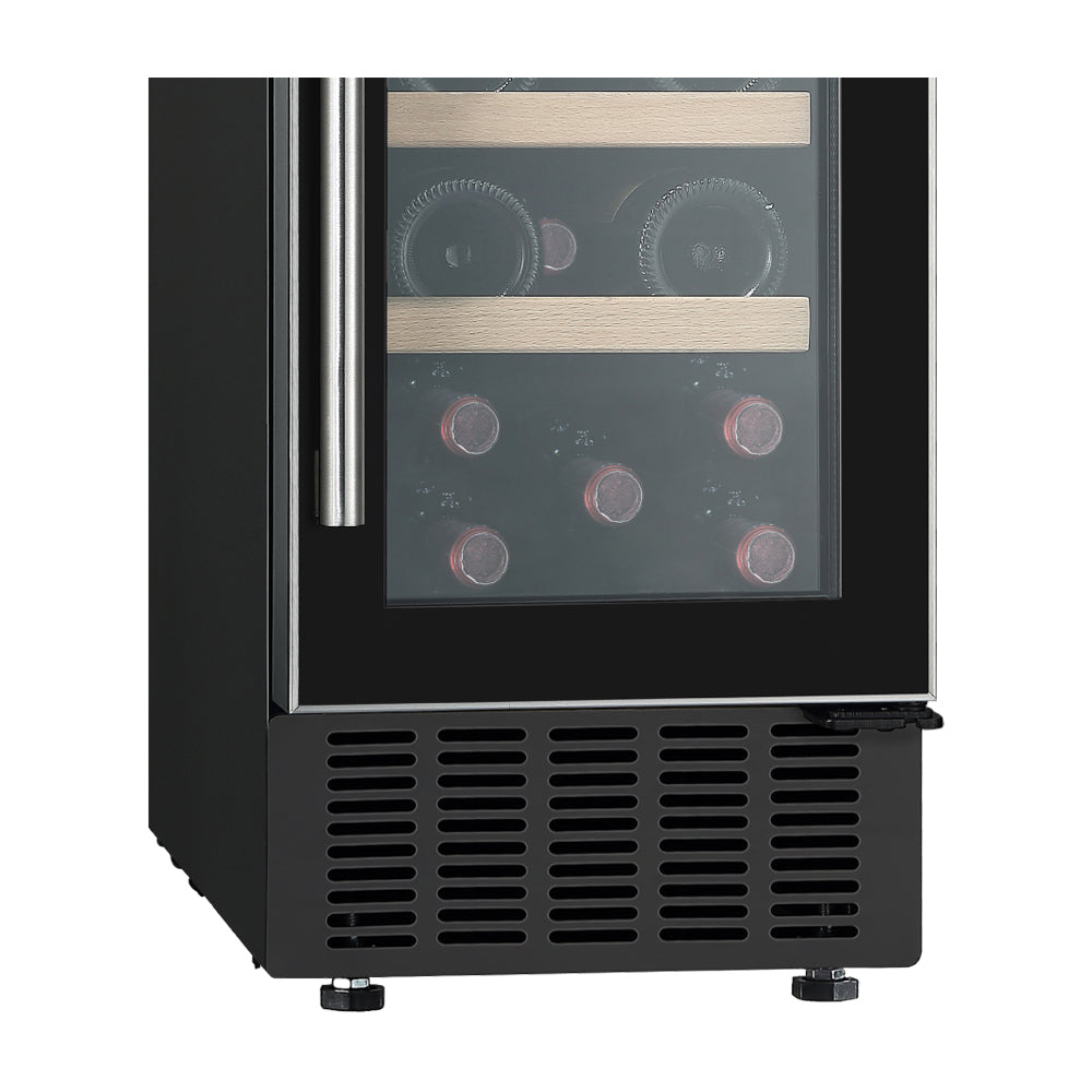 Drija Syrah 20 Vinera Empotrable de Compresor de 20 Botellas | Rejillas de Madera Deslizables