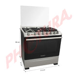 Sankey Estufa a Gas de Acero Inoxidable | Enc. Eléctrico | Tapa | 30" | 6 Quemadores