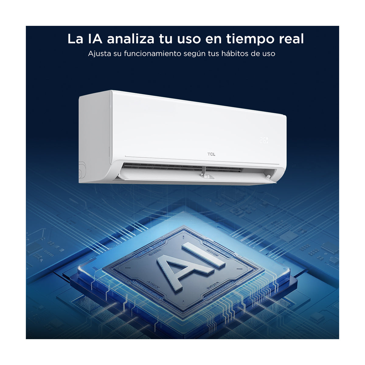TCL Aire Acondicionado Split Inverter 18,000 BTU | SEER 18 | SaveIN AI | Tecnología T-AI | WiFi | 220v