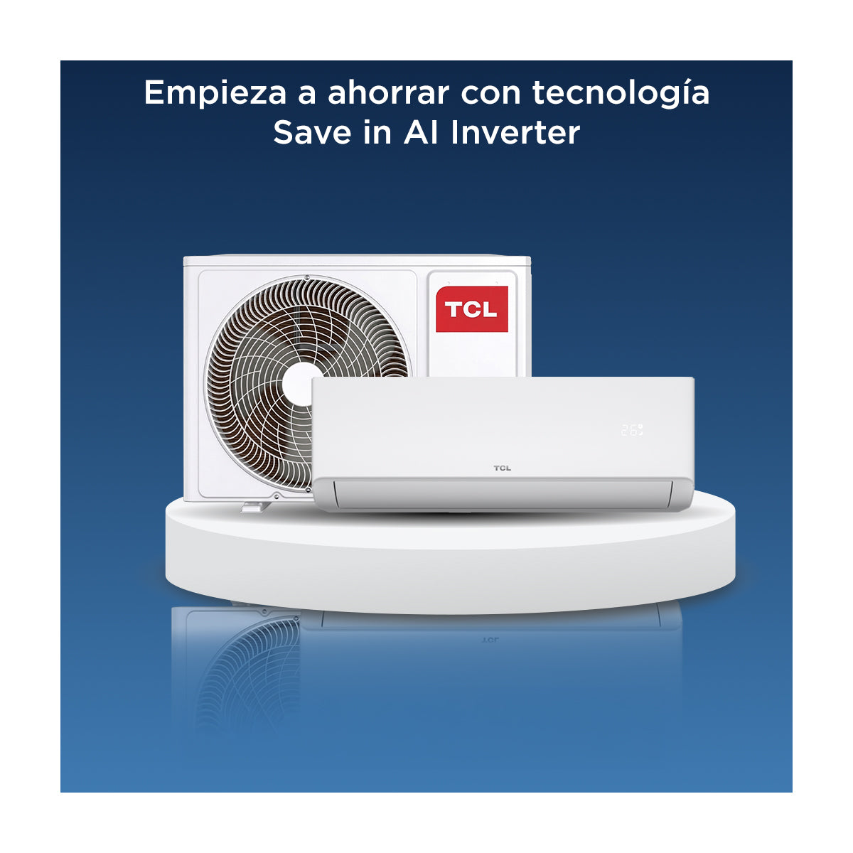 TCL Aire Acondicionado Split Inverter 18,000 BTU | SEER 18 | SaveIN AI | Tecnología T-AI | WiFi | 220v
