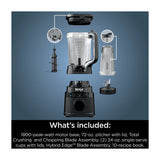 Ninja Detect Power Blender Pro Duo Licuadora de 3 Velocidades | BlendSense | Tecnología Total Crushing | Pulso | 0.71L & 2.1L | 1800W | Negro