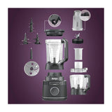 Ninja Detect Power Blender Licuadora de 10 Velocidades | BlendSense | Tecnología Total Crushing | Pulso | Procesador de Alimentos Pro | 0.7L & 2.1L | 1800W | Negro